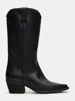 ALBANY BLACK LEATHER