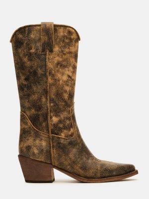 ALBANY BROWN DISTRESSED