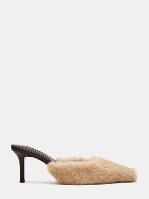 ALEXI FAUX FUR TAN