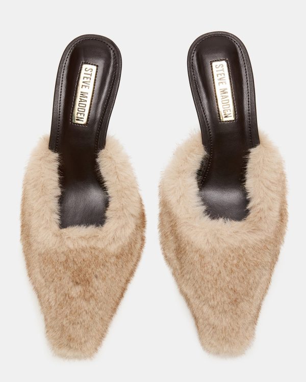 ALEXI FAUX FUR TAN - Image 4