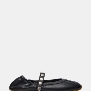 ANAYA BLACK LEATHER STUDS