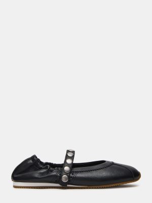 ANAYA BLACK LEATHER STUDS