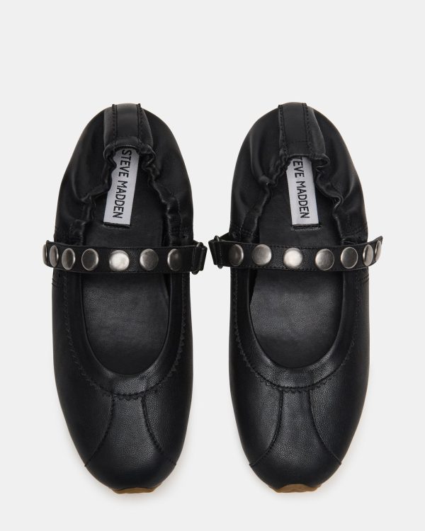 ANAYA BLACK LEATHER STUDS - Image 4