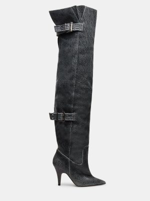 BADDIE BLACK DISTRESSED