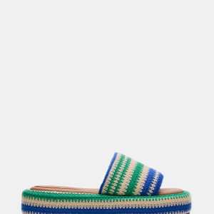 BEACHY WOVEN GREEN MULTI