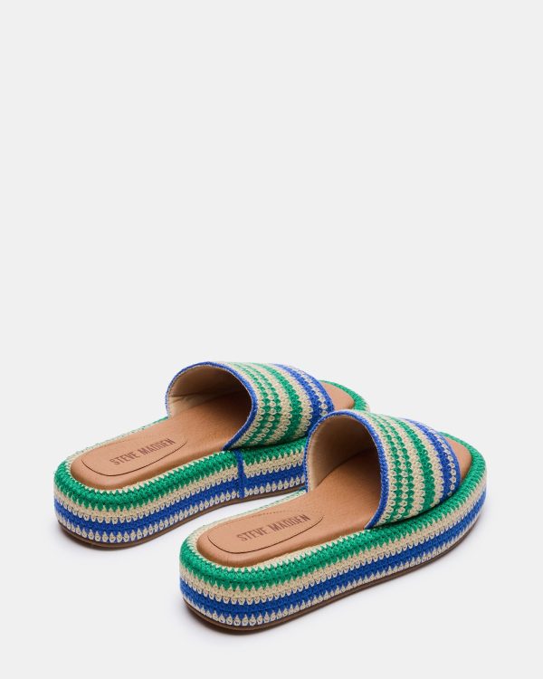 BEACHY WOVEN GREEN MULTI - Image 5