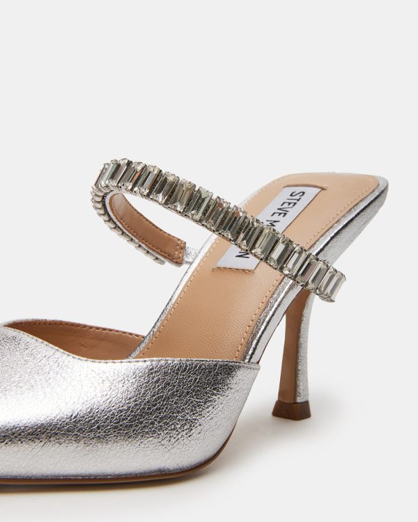 BRECKI SILVER LEATHER RHINESTONES - Image 3