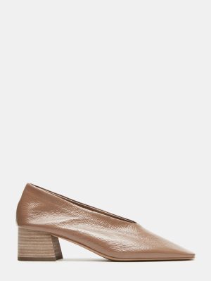 CLAUD CAMEL PATENT LEATHER