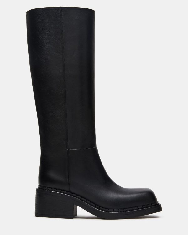 DAVOS BLACK LEATHER