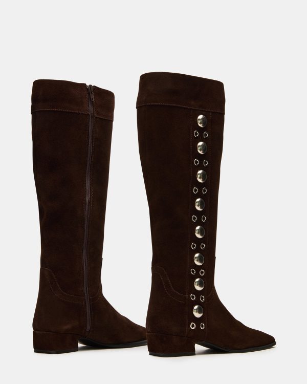 DINGO BROWN SUEDE STUDS - Image 5