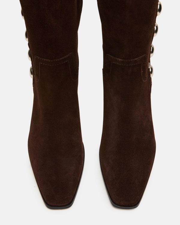 DINGO BROWN SUEDE STUDS - Image 3