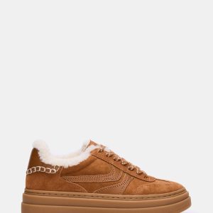 DODGE FAUX FUR CHESTNUT SUEDE
