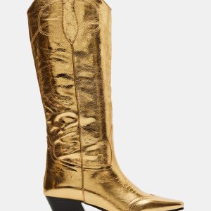 DOLLIE GOLD LEATHER