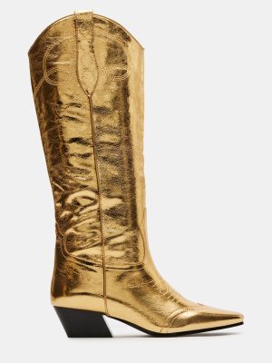 DOLLIE GOLD LEATHER