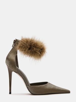 ELUSIVE OLIVE SATIN
