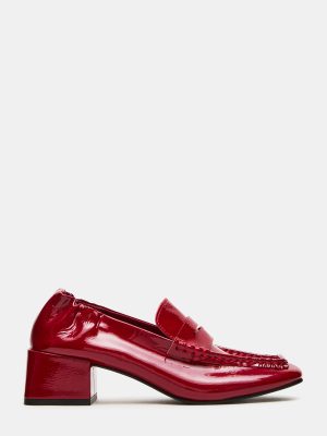 ESTEE RED CRINKLE PATENT