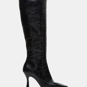 FAYE BLACK LEATHER