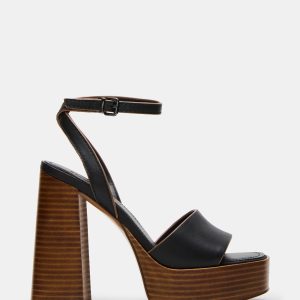 FLORIA BLACK LEATHER