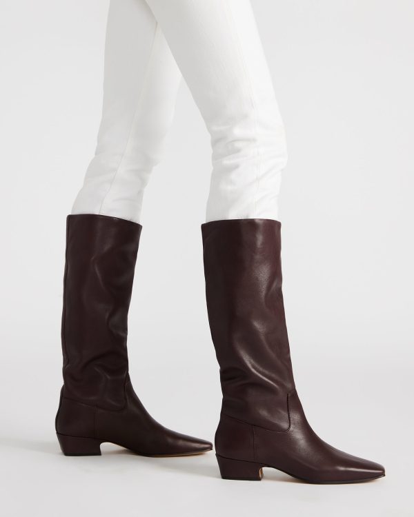 GWYNETH BROWN/RED LEATHER - Image 2