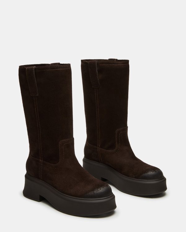 JOSELYN CHOCOLATE BROWN SUEDE - Image 2