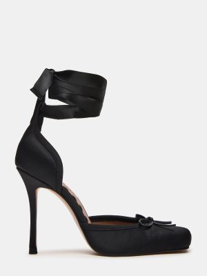 LARINA BLACK SATIN