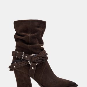 LAUPER DARK TAUPE SUEDE