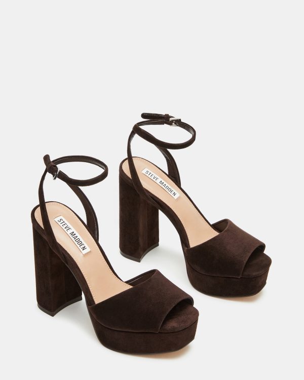 LOURDES CHOCOLATE BROWN SUEDE - Image 3