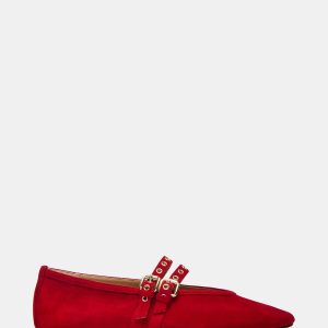 LYDIA RED SUEDE
