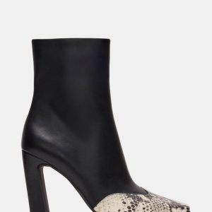 LYLE BLACK LEATHER WITH SNAKE
