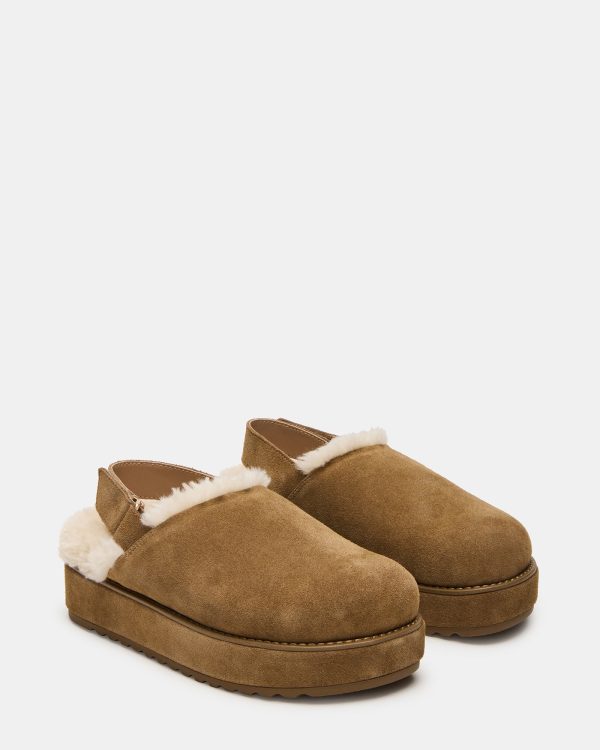 MELLOW FAUX FUR COGNAC SUEDE - Image 2