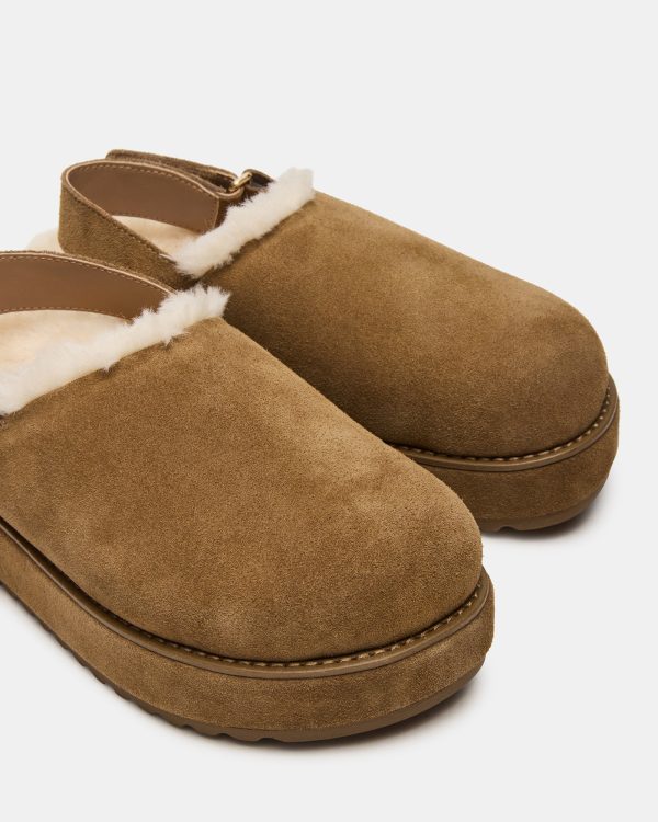 MELLOW FAUX FUR COGNAC SUEDE - Image 3