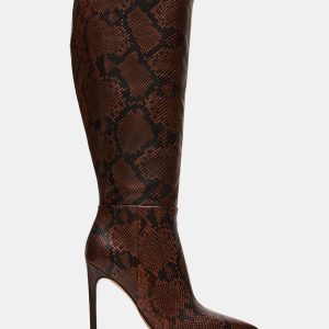 NITRO BROWN SNAKE WIDE CALF