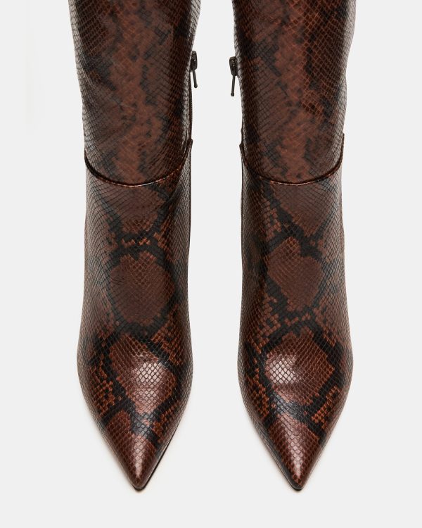 NITRO BROWN SNAKE WIDE CALF - Image 4