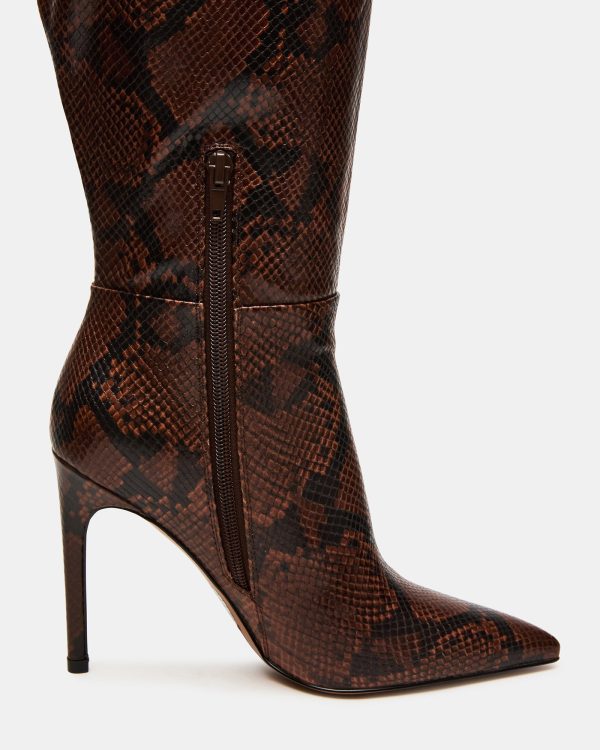 NITRO BROWN SNAKE WIDE CALF - Image 3