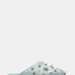 PEARSON BLUE SATIN RHINESTONES