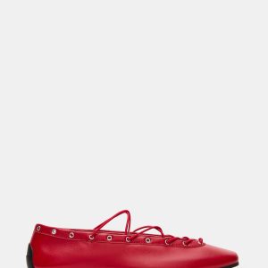 POINTE RED LEATHER