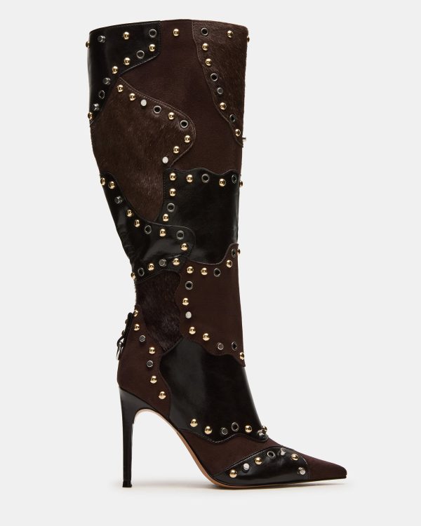 REVIVE BROWN MULTI WIDE CALF