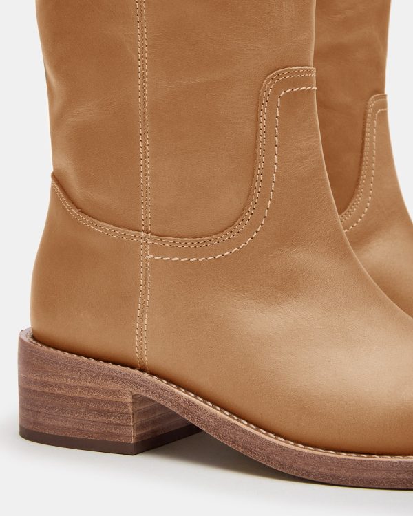 RIGGS BANANA LEATHER WIDE CALF - Image 4