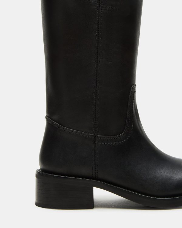 RIGGS BLACK LEATHER WIDE CALF - Image 4