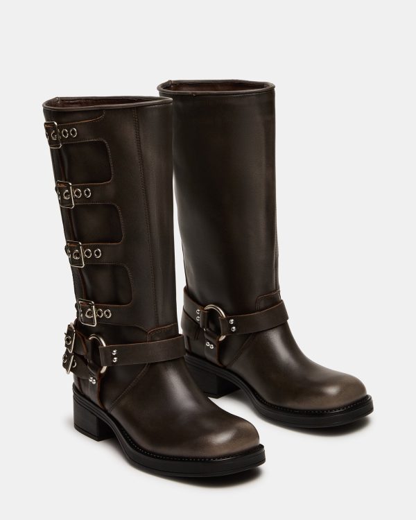 ROCKY BROWN DISTRESSED WIDE CALF - Image 2