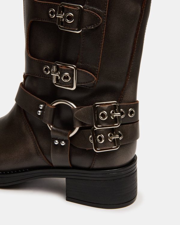 ROCKY BROWN DISTRESSED WIDE CALF - Image 3