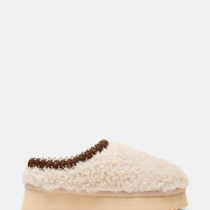 SELENA FAUX SHEARLING NATURAL