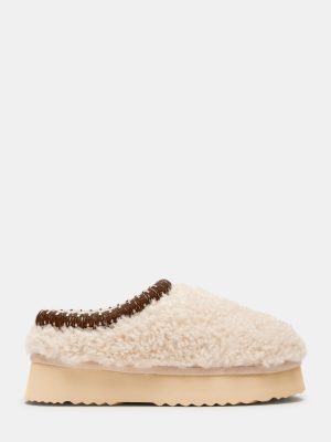 SELENA FAUX SHEARLING NATURAL