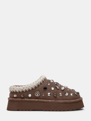 SELENA GREY SUEDE RHINESTONES