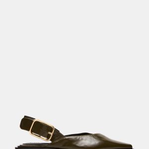 SHAY OLIVE LEATHER