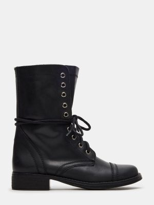 TROOPA3.0 BLACK LEATHER