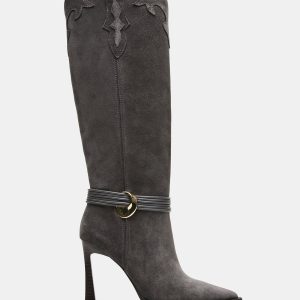 KYNDALL GREY SUEDE