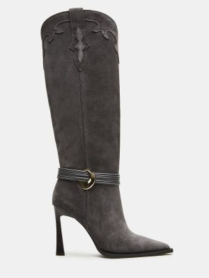 KYNDALL GREY SUEDE